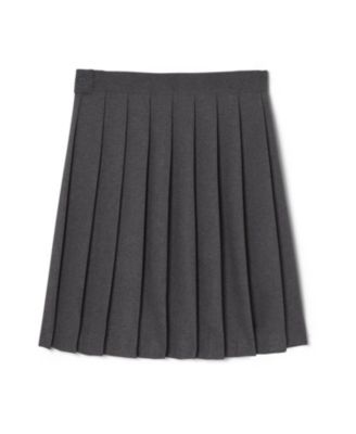 Little Girls Adjustable Waist Mid-Length Pleated Skirt