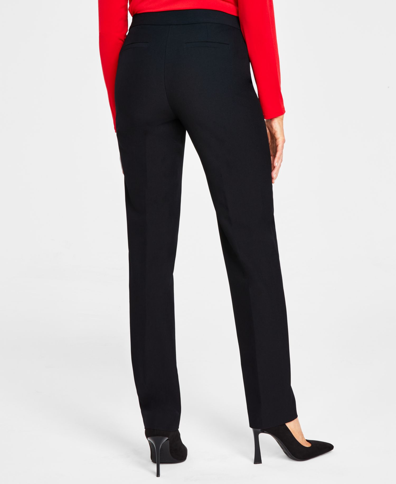 Women's Mid-Rise L-Pocket Straight-Leg Pants, Regular, Long & Short Lengths