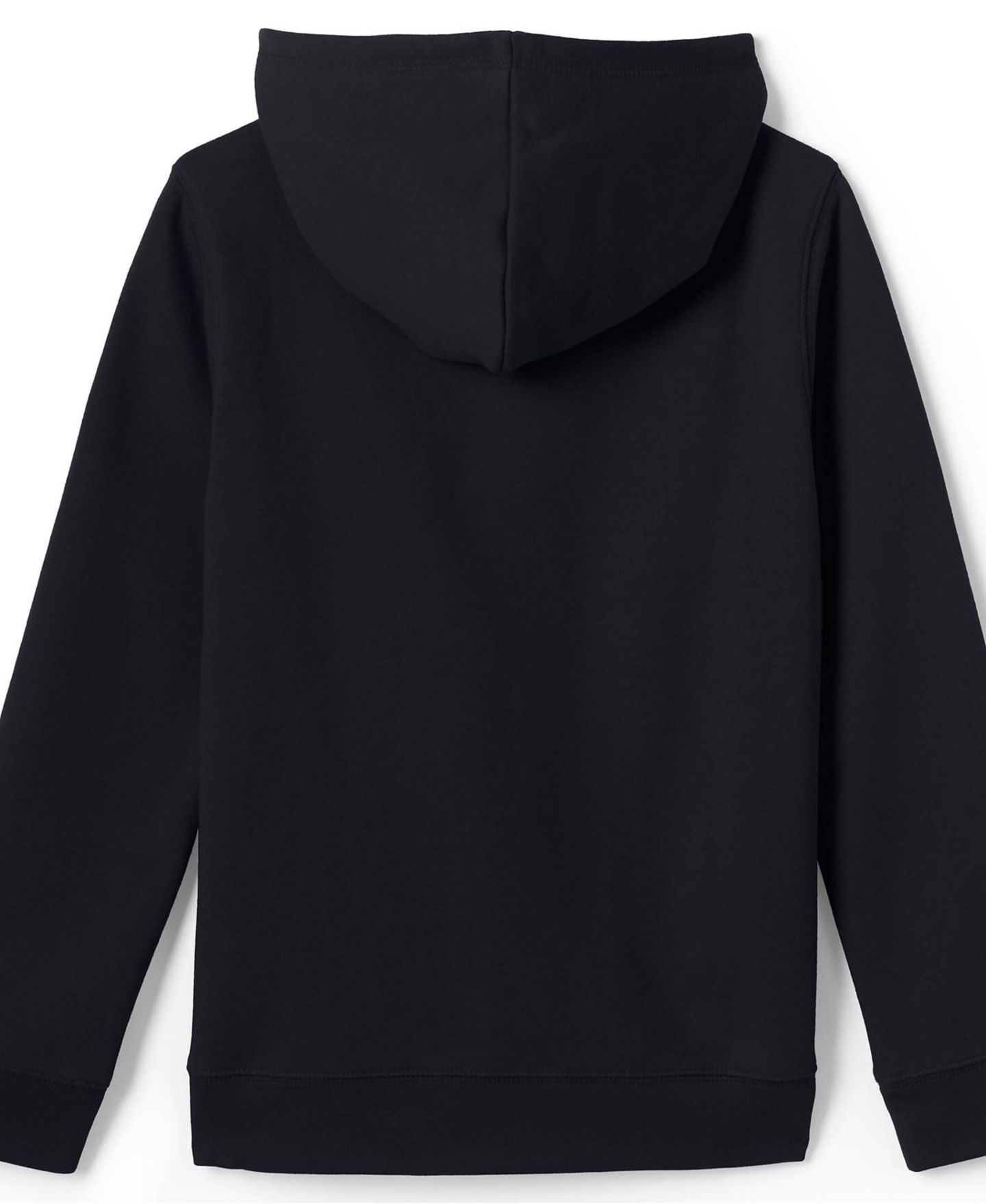 Худи Lands' End School Uniform Kids Hooded Pullover Sweatshirt для девочек, цвет: Чёрный — фото 4