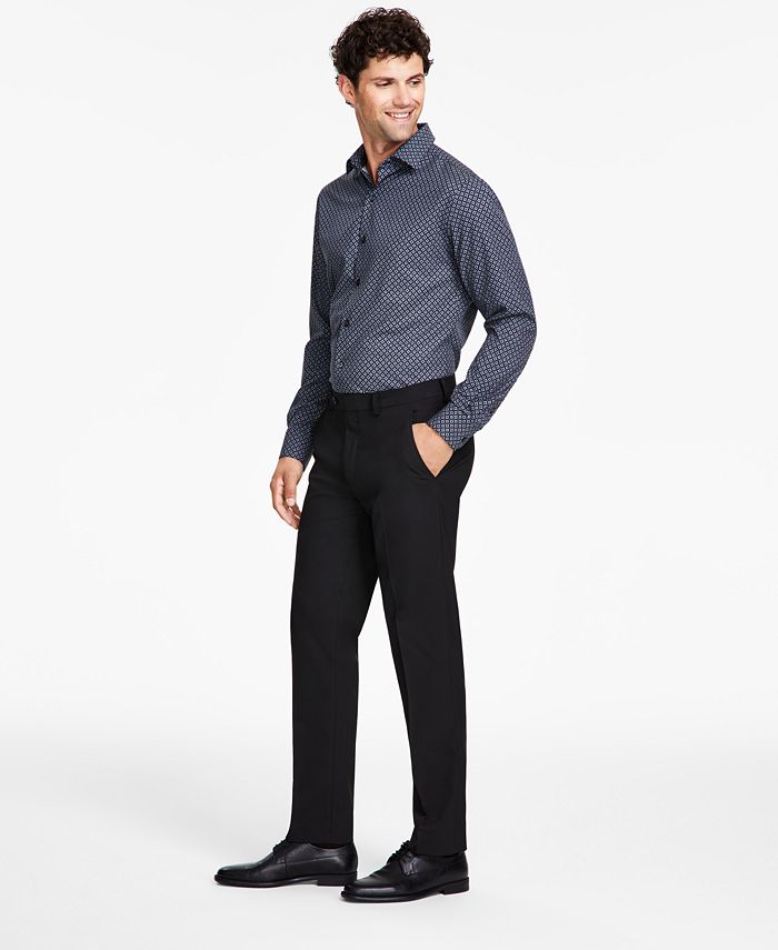 Selected Homme slim fit suit pants in navy mini stripe