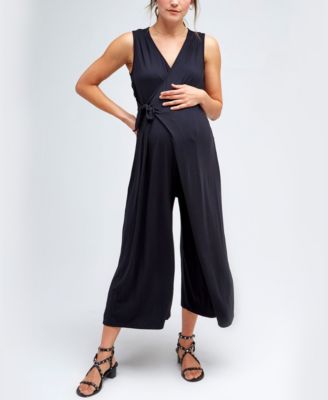 Nom Maternity - Women's Francesca Wide-Leg Maternity Jumpsui
