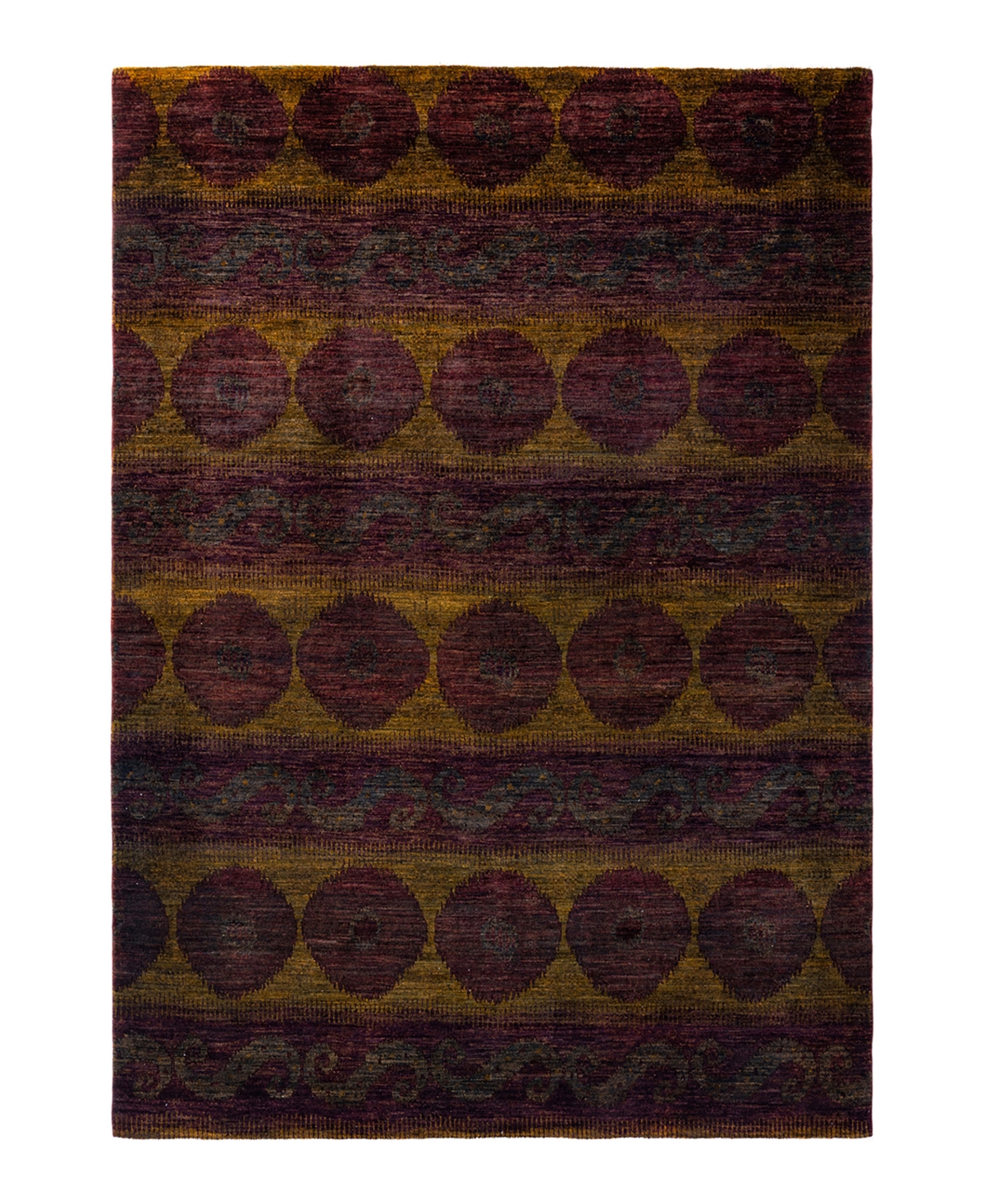 Adorn Hand Woven Rugs Modern M1636 8'10in x 12'4in Area Rug - Purple