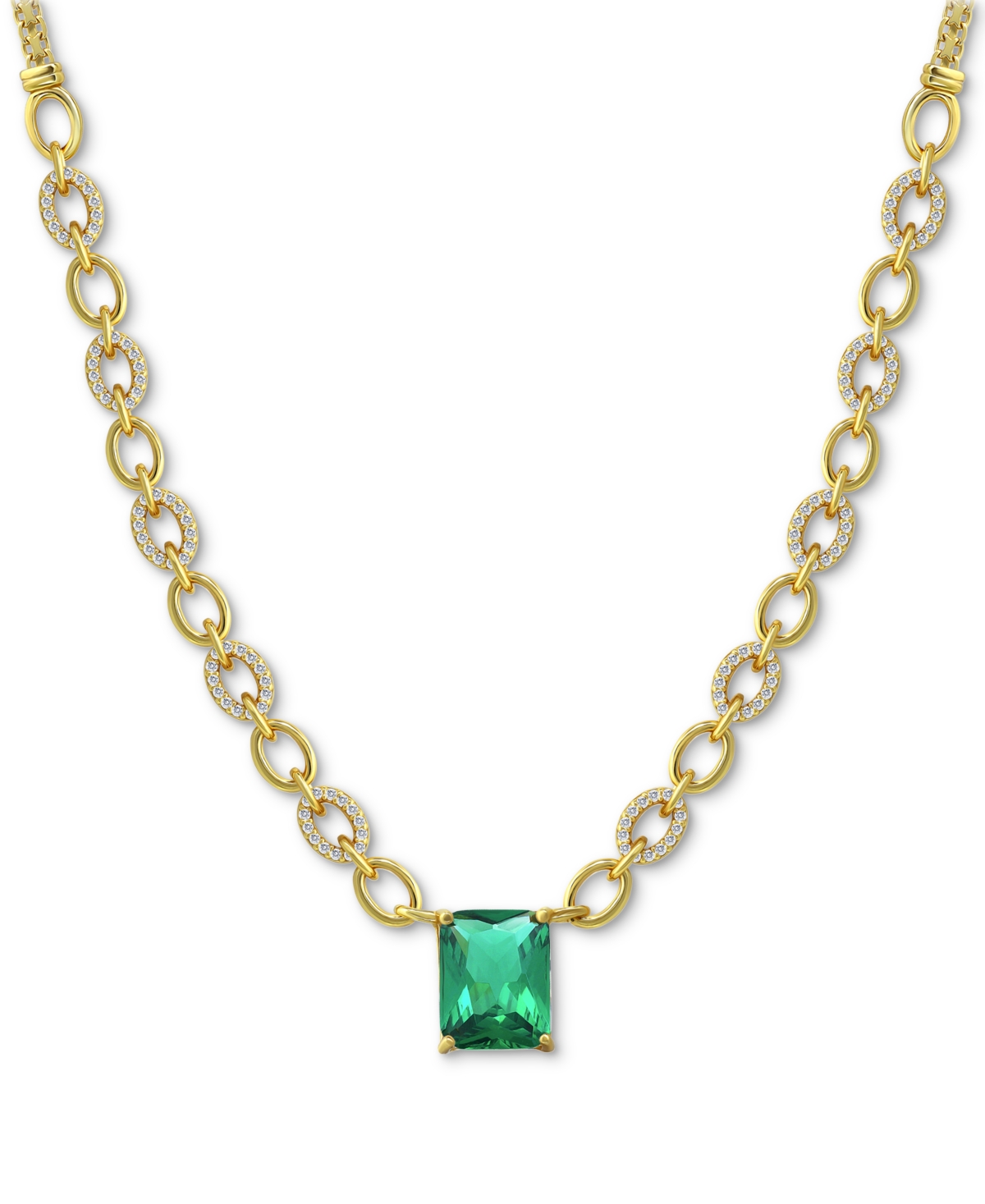 Macy s Giani Bernini Lab Created Emerald Cubic Zirconia Pave