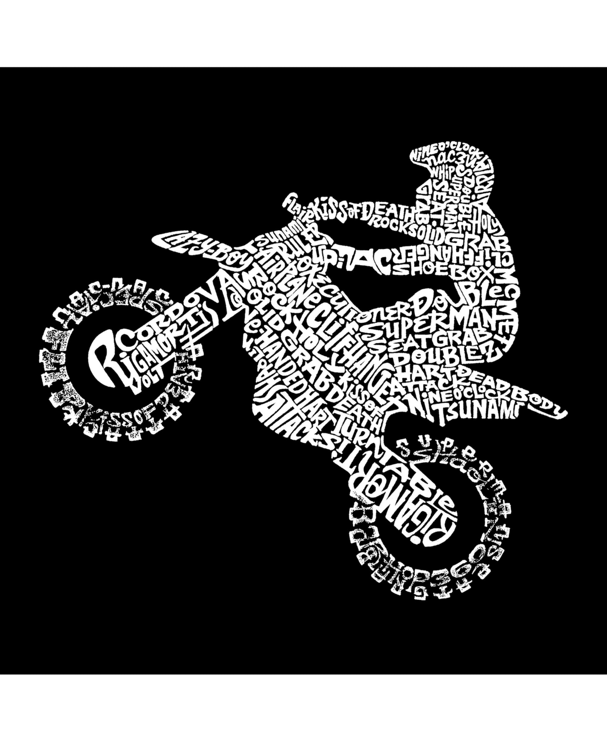 Big Boy's Word Art T-shirt - Freestyle Motocross - Fmx