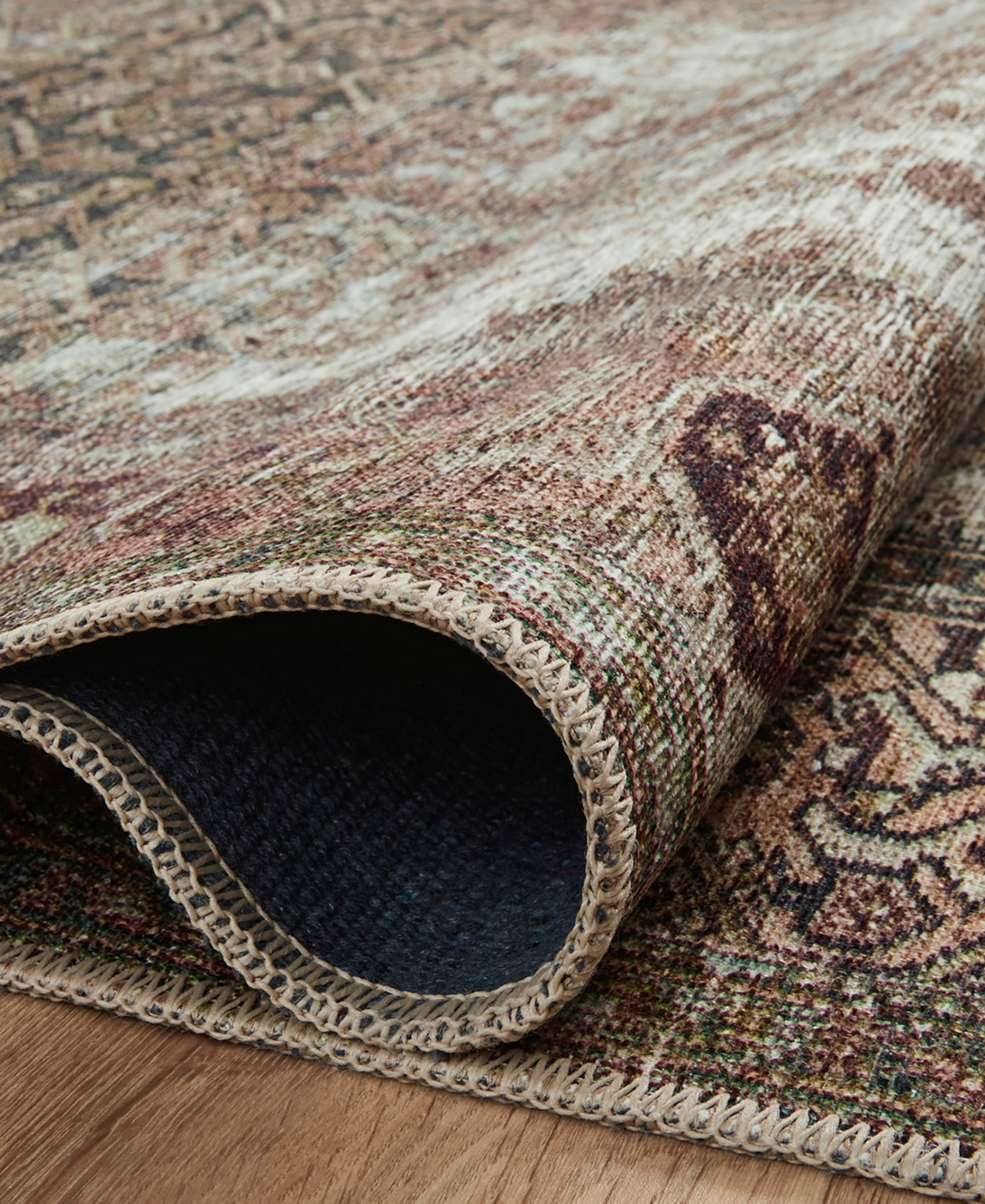 Amber Lewis Loloi Georgie Ger-07 Area Rug - Coral