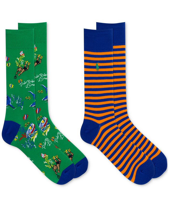 Polo Ralph Lauren Men s Bearwaiian 2 Pk. Crew Socks Macy s