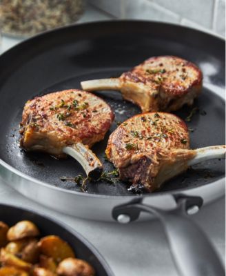 Venice Pro Noir Tri-Ply Stainless Steel 2 Piece Nonstick Frying Pan Set