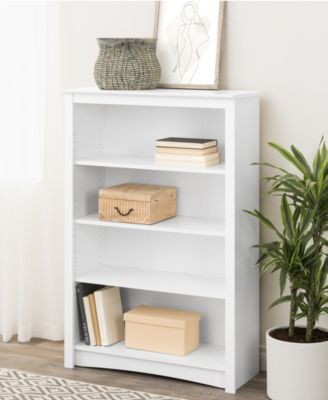 31.5" 4-Shelf Composite Wood Home Office Standard Bookcase