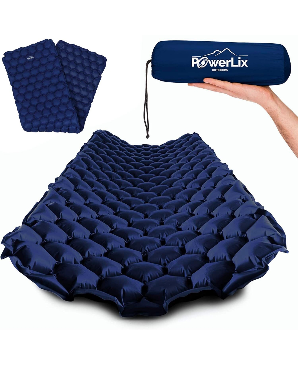 Sleeping Pad - Ultralight Inflatable Sleeping Mat, For Camping, Backpacking, Hiking - Navy