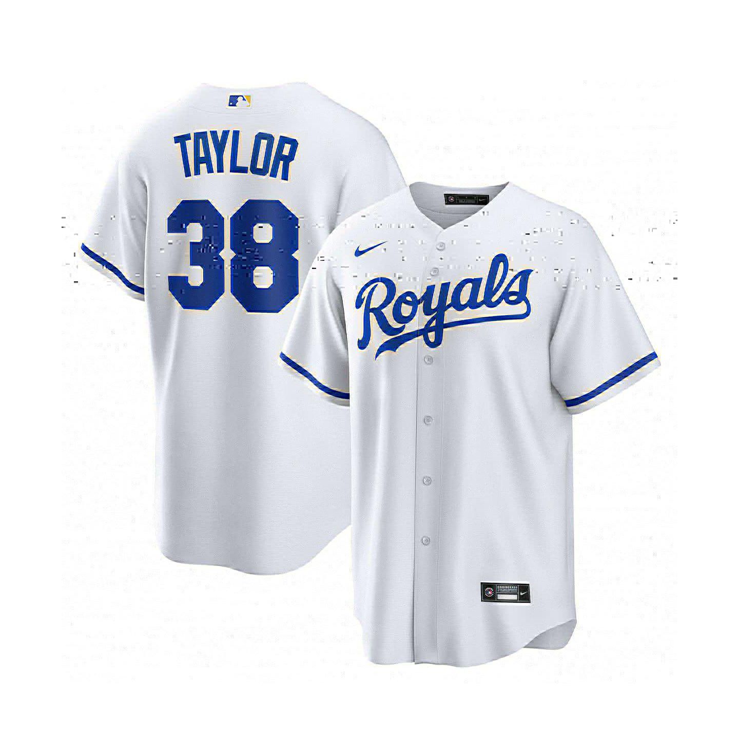 Мужской топ Nike Josh Taylor White Kansas City Royals Home Replica Player Jersey — фото 1