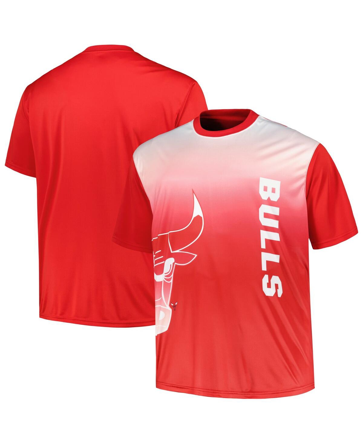 Men'sChicago Bulls Big and Tall Sublimated T-shirt - Red