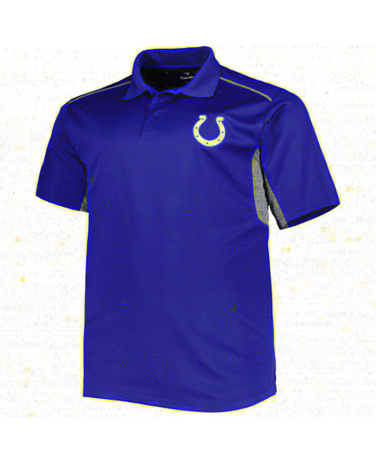 Men'sIndianapolis Colts Big and Tall Team Color Polo Shirt - Royal