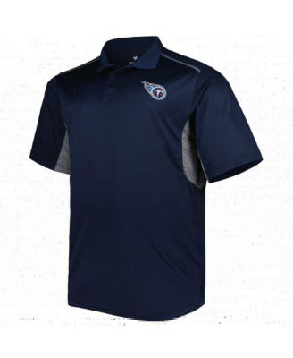 Men's Navy Tennessee Titans Big and Tall Team Color Polo Shirt