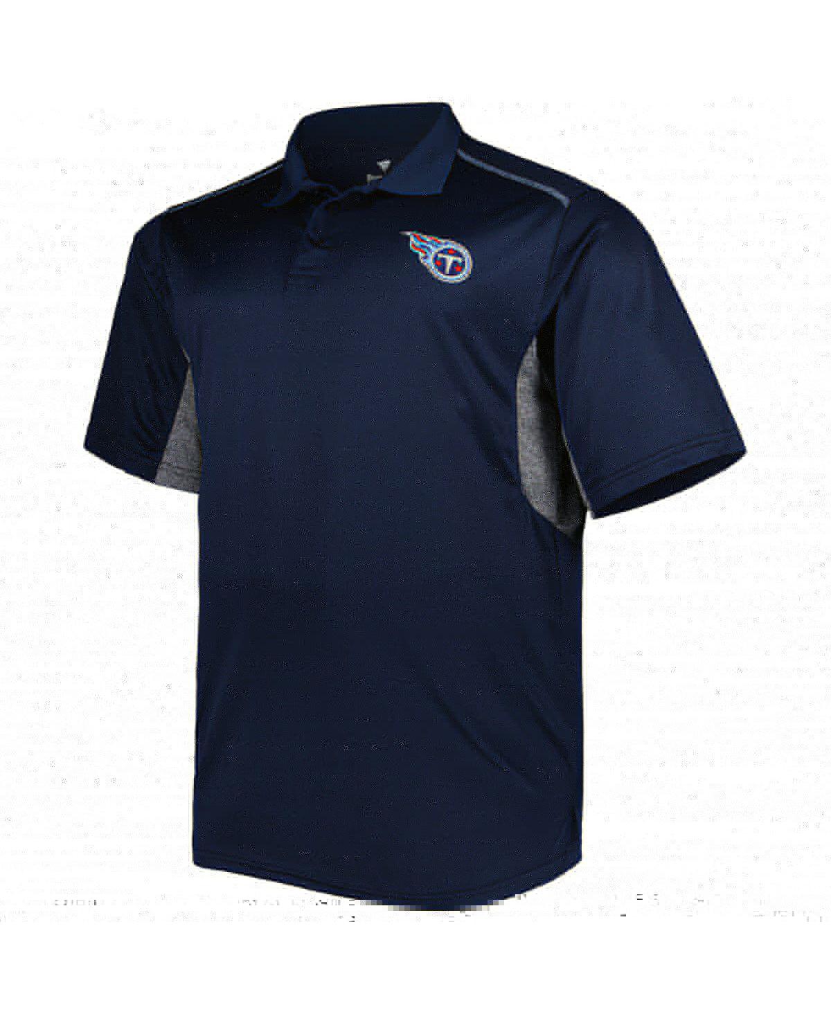 Men'sTennessee Titans Big and Tall Team Color Polo Shirt - Navy