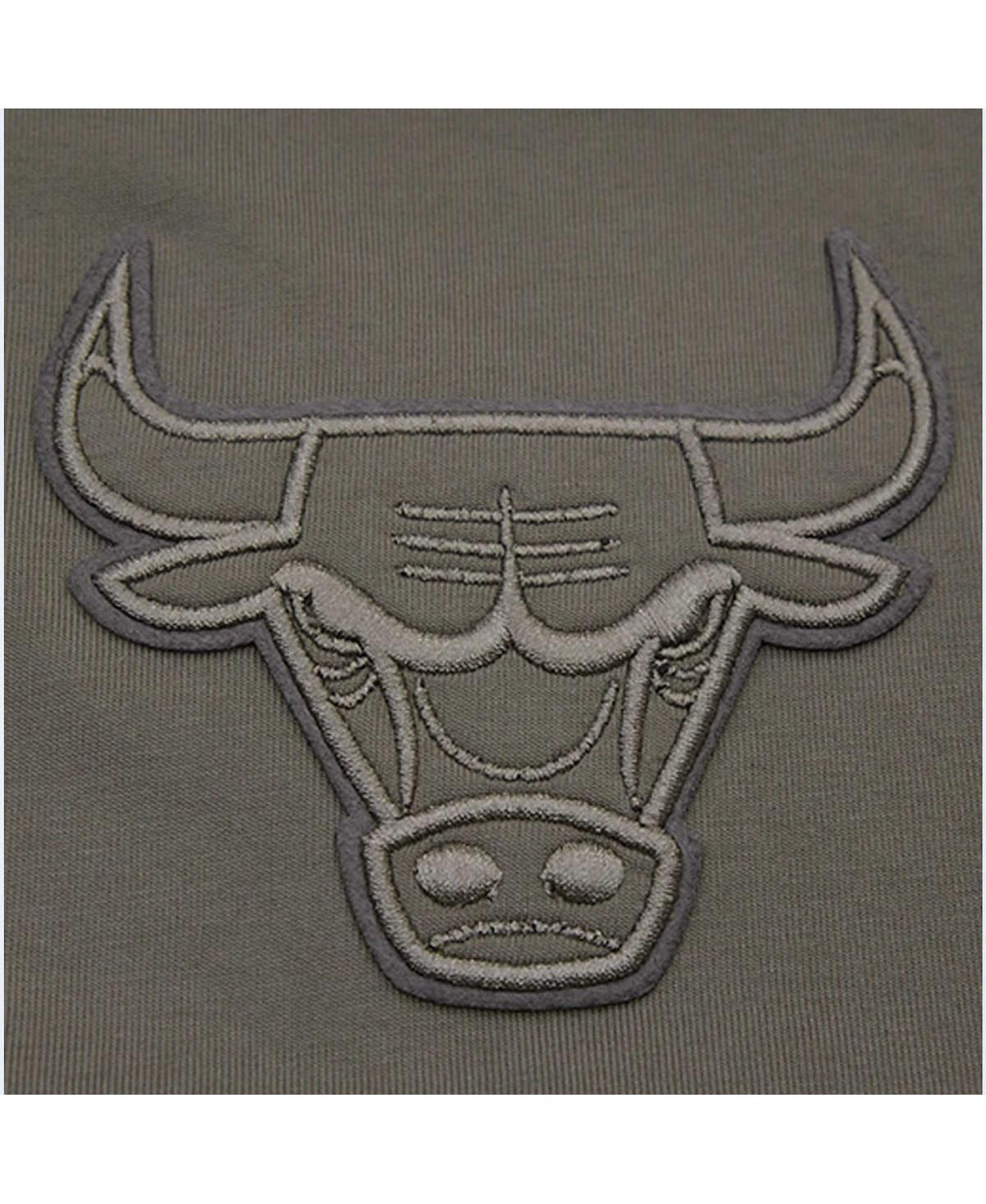 Shop Pro Standard Men's  Gray Chicago Bulls Neutrals Short Sleeve Pullover Hoodie