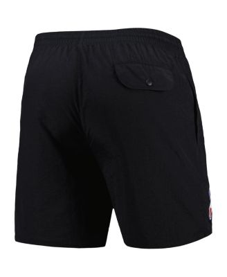 Men's Black New England Patriots Team Essentials Nylon Shorts
