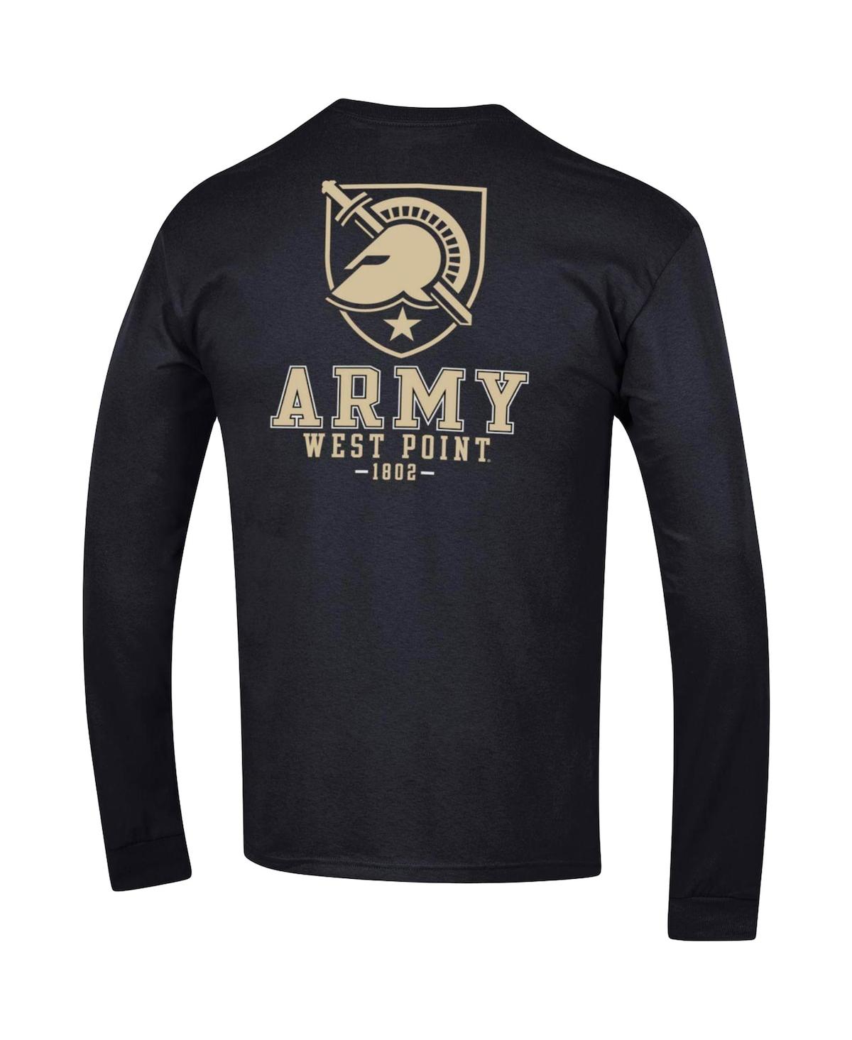Men's ChampionArmyKnights Team Stack Long Sleeve T-shirt - Black