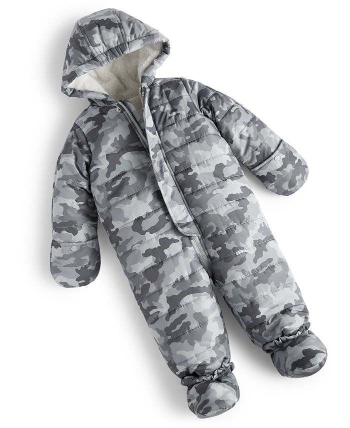 Baby Boys Camo Quilted Snowsuit