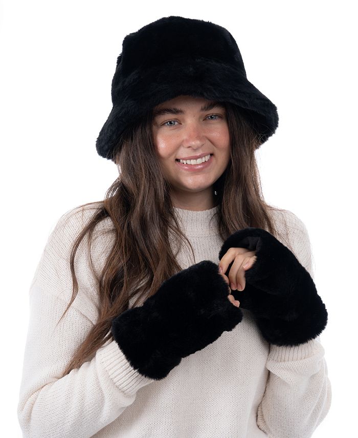 I.N.C. International Concepts Women's FauxFur Bucket Hat, Created for