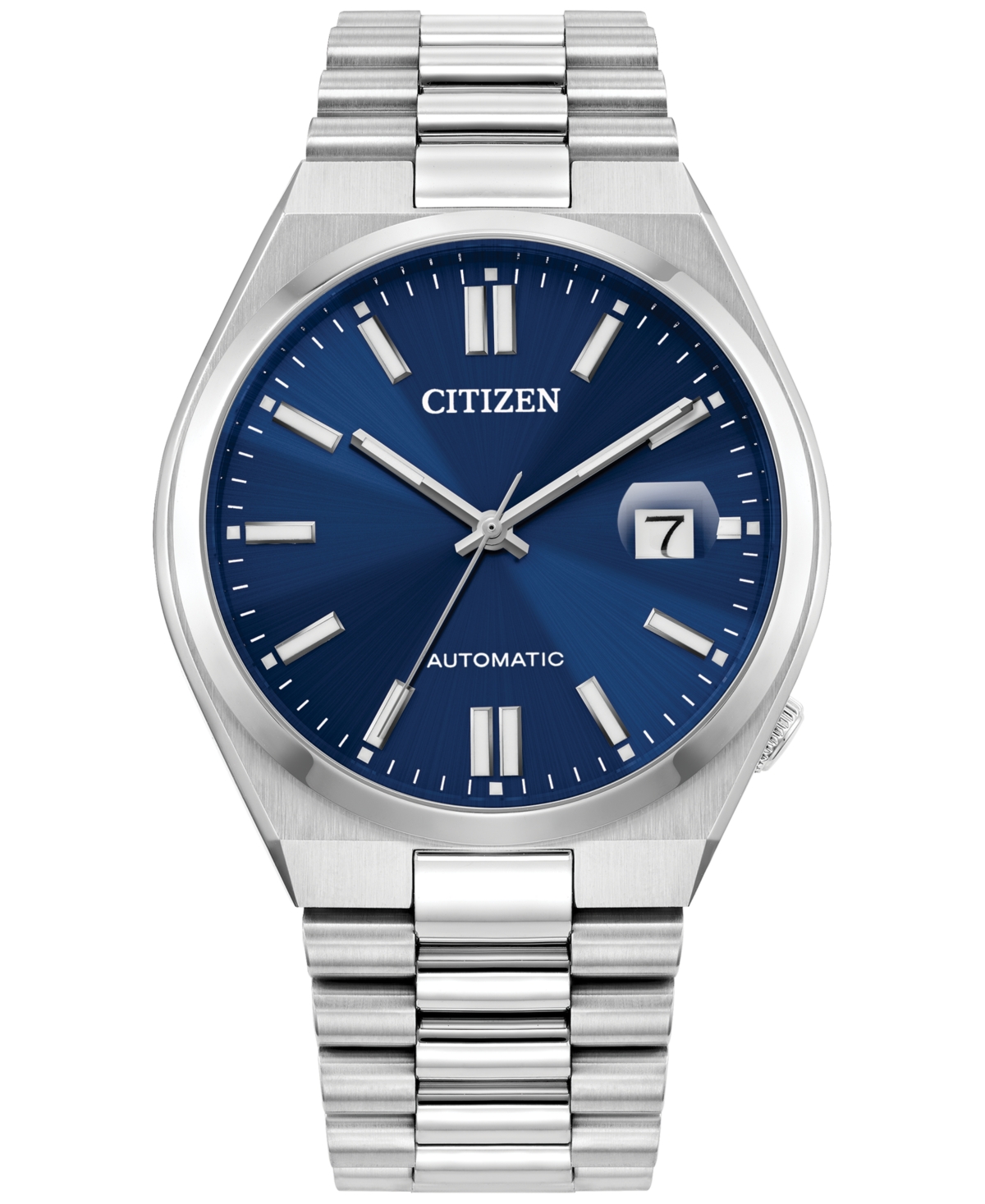 Citizen Men's Tsuyosa Automatic Stainless Steel Bracelet Watch 40mm In Blue/silver