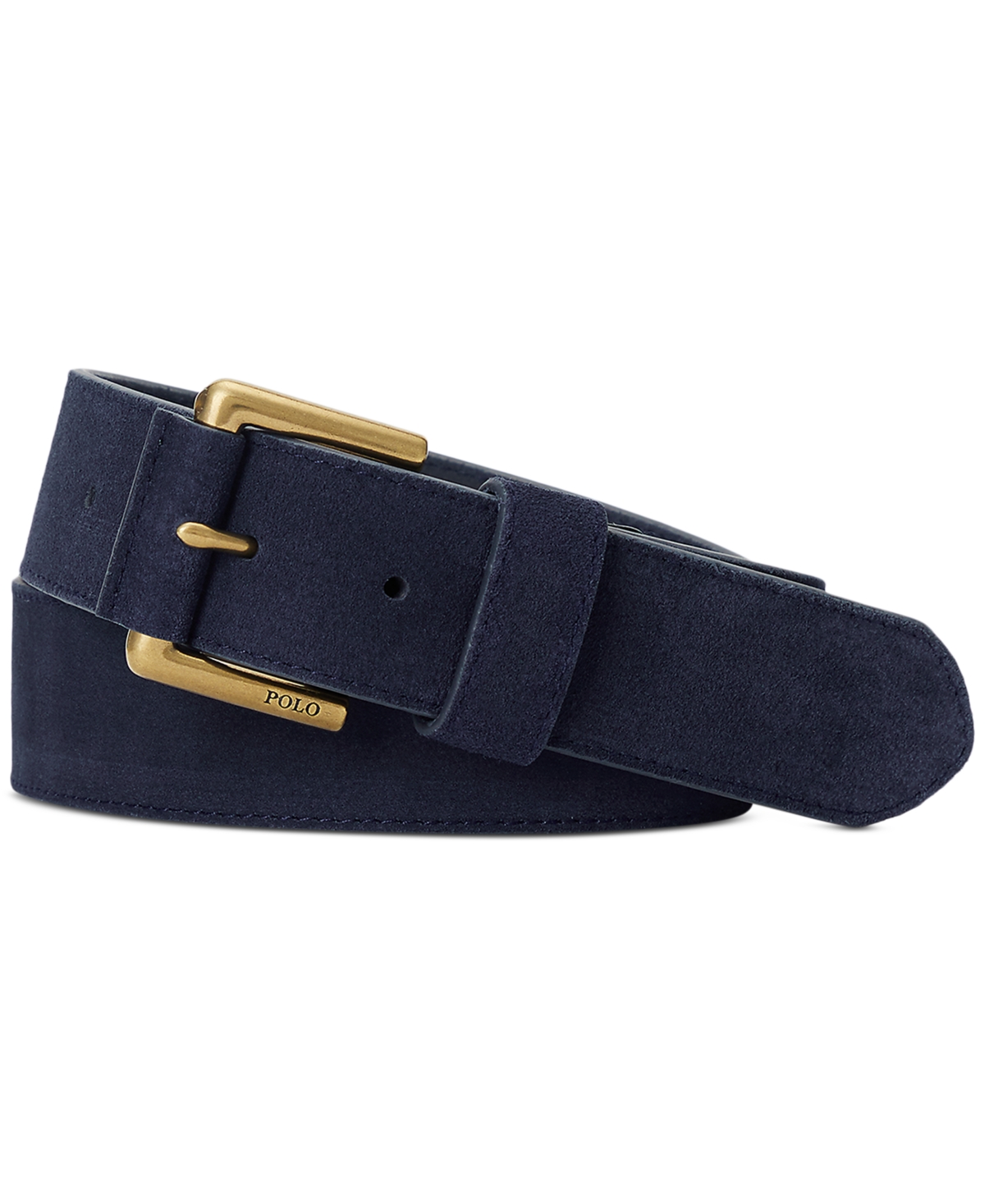 Polo Ralph Lauren Men's Roller-buckle Suede Belt In Navy
