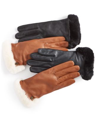 【UGG】Women's Leather Sheepskin Vent Glove 海外限定 UGG Women's Leather Sheepskin Vent Gloves with Conductive