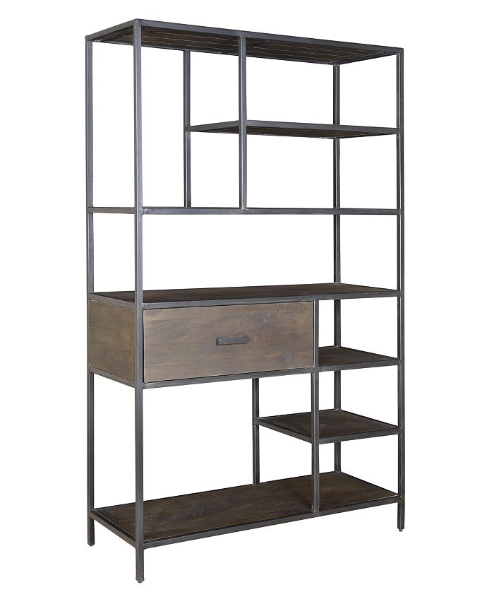 Coast to Coast Kramer Industrial Style One Drawer Bookcase or Etagere ...