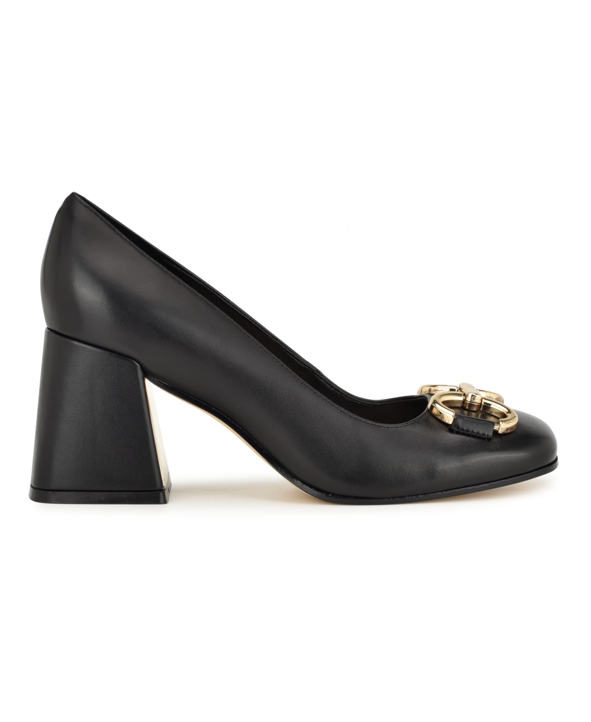 Nine West Women's Caven Square Toe Block Heel Dress Pumps
