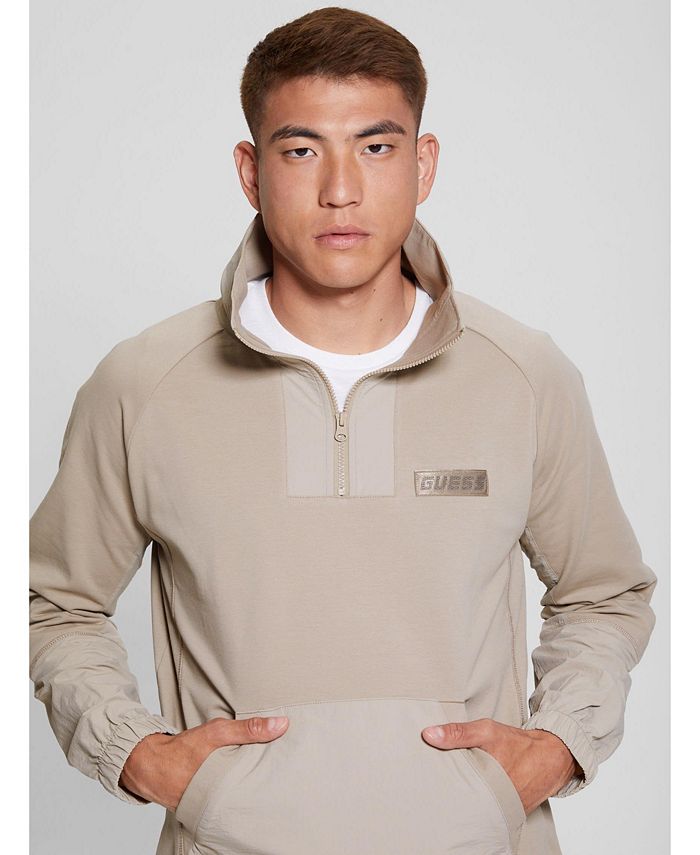 GUESS Men's Calvin Half Zip Sweatshirt - Macy's