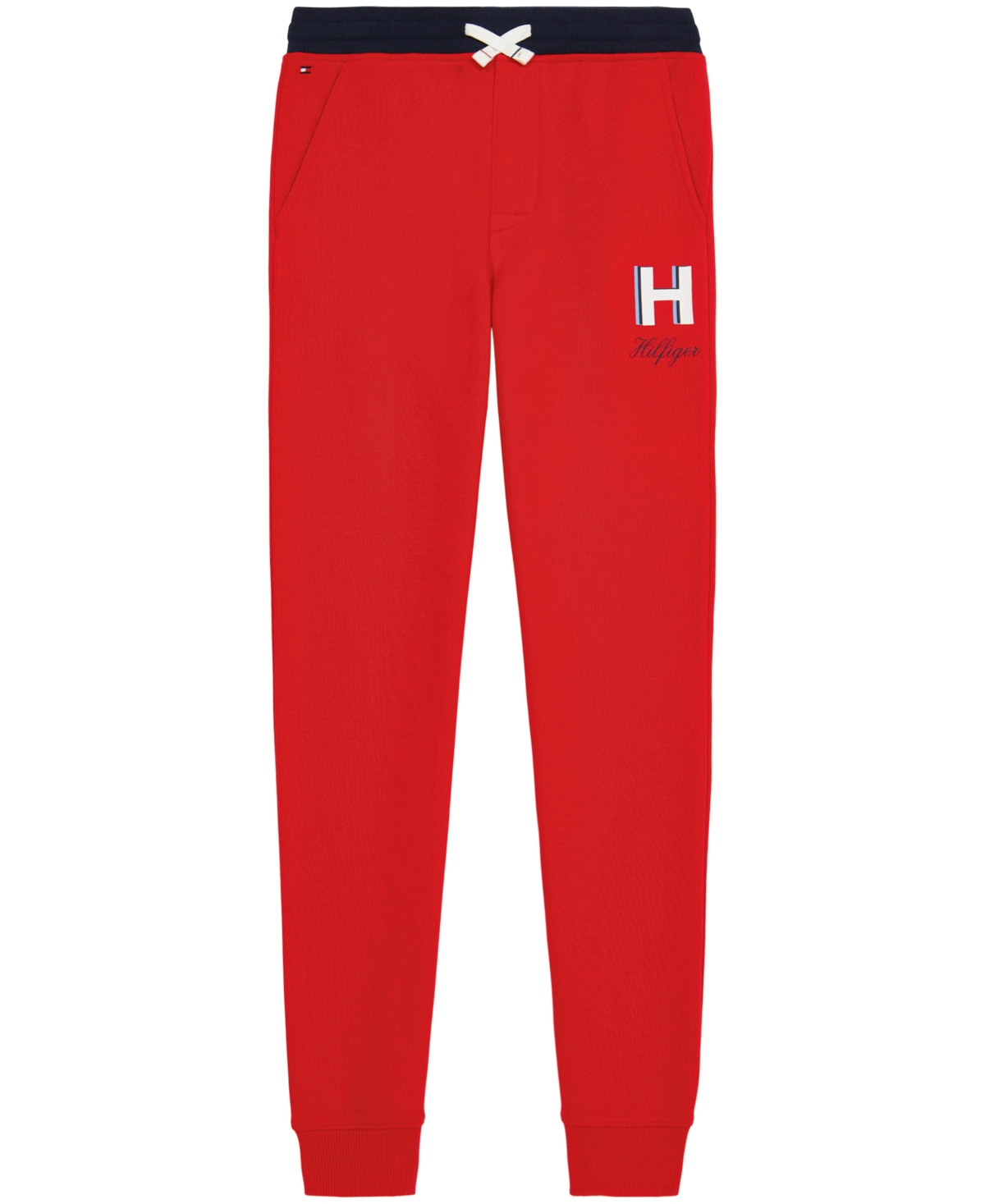 Tommy Hilfiger Kids' Big Boys Triple H Drawstring Joggers In Tommy Red
