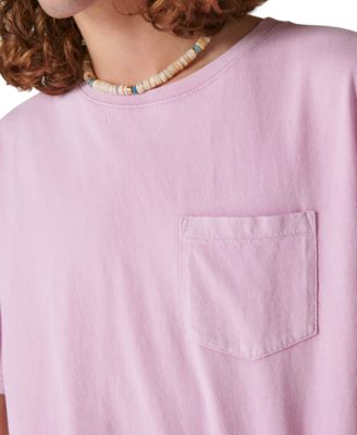 Мужская выстиранная футболка с короткими рукавами и круглым вырезом с карманами от Lucky Brand Lucky Brand 7890₽