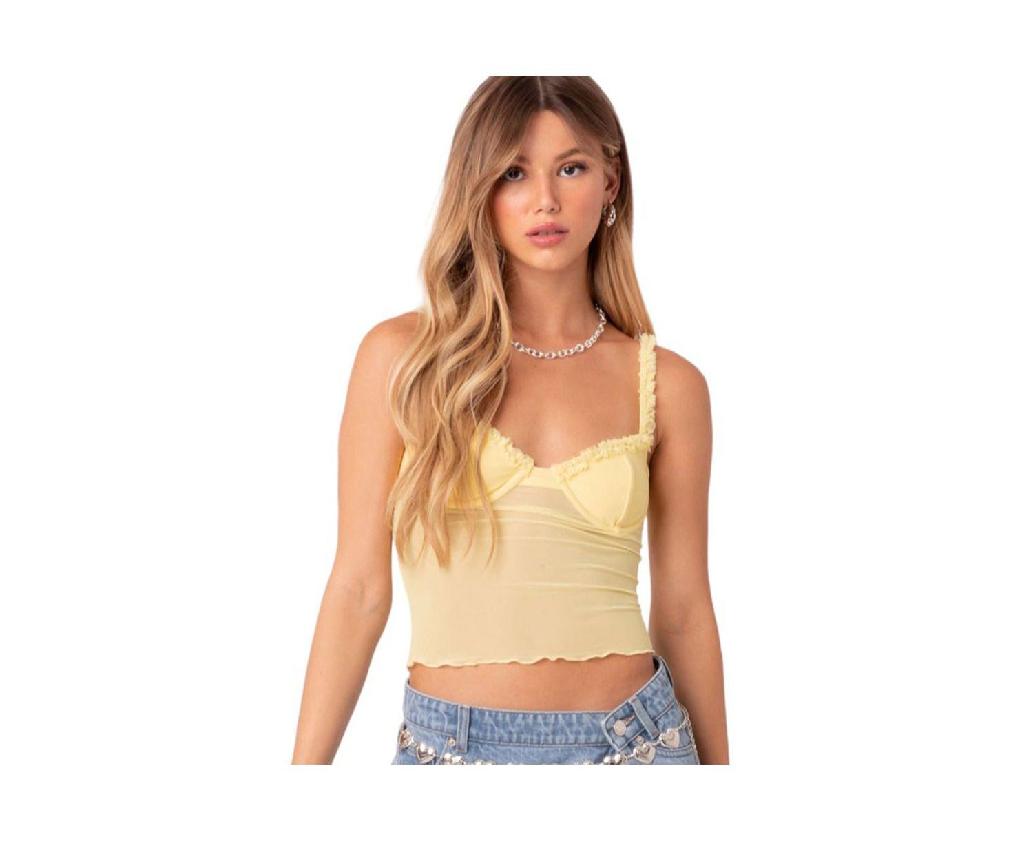 Women's Mercy Sheer Mesh Bra Top