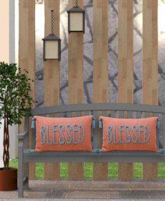 Linden Street Handwoven Braid Couching Decorative Pillow, 14" x 24"