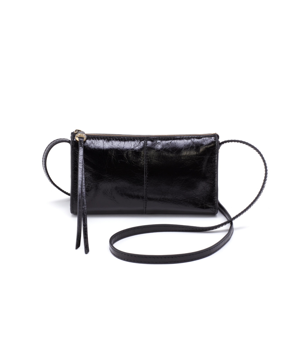 Hobo Jewel Leather Crossbody Bag In Black