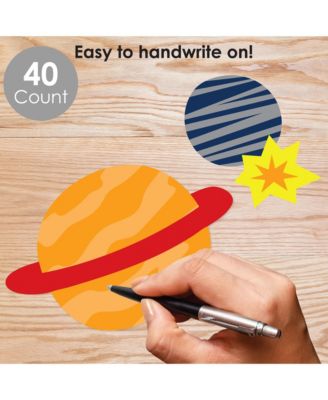 Bg Dot Of Happness Outer Space Galaxy - DY Blank Paper Desk Or
