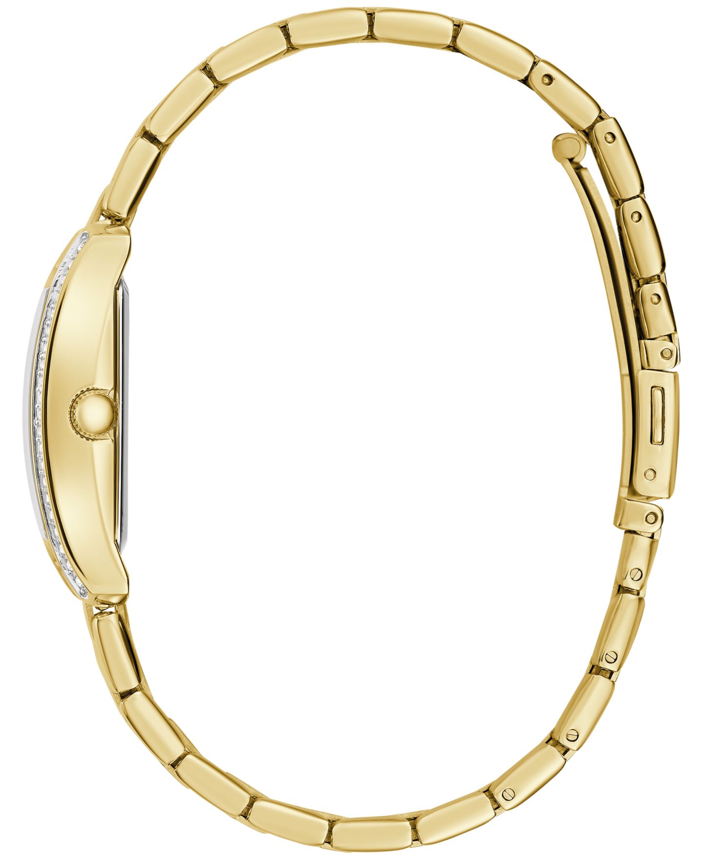 Женские часы Caravelle Dress Crystal Accent Gold-Tone Stainless Steel Bracelet Watch 22mm — фото 2