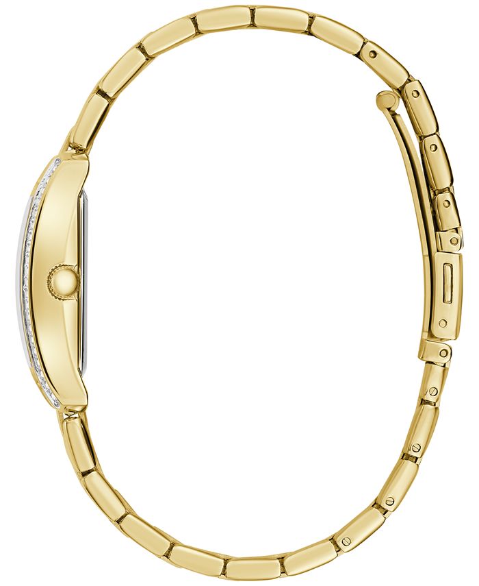 Caravelle Women's Dress Crystal Accent Gold-Tone Stainless Steel ...