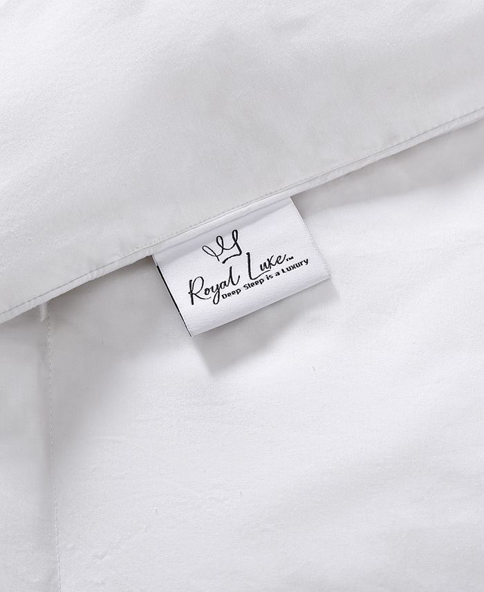 Royal Luxe All Season Warmth White Goose Feather and Down Fiber Comforter, Full/Queen, Created