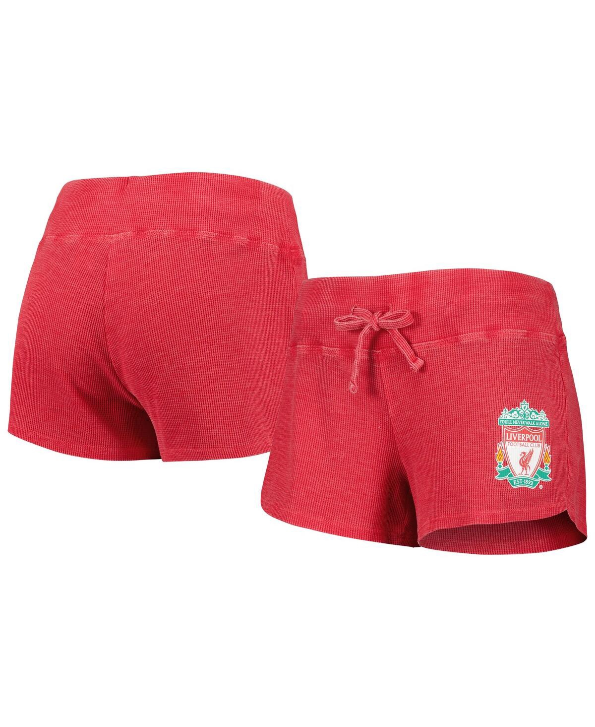 CONCEPTS SPORT WOMEN'S CONCEPTS SPORT RED LIVERPOOL RESURGENCE SHORTS