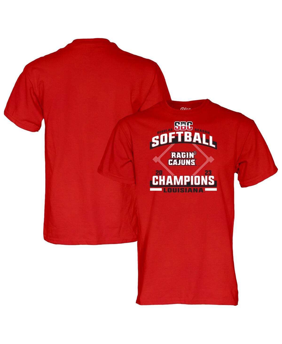 Men's Blue 84 Cardinal Louisiana Ragin' Cajuns 2023 Sun Belt Softball Regular Season Champions T-shirt - Cardinal