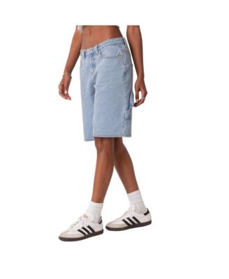 Low Rise Bermuda Denim Carpenter Shorts