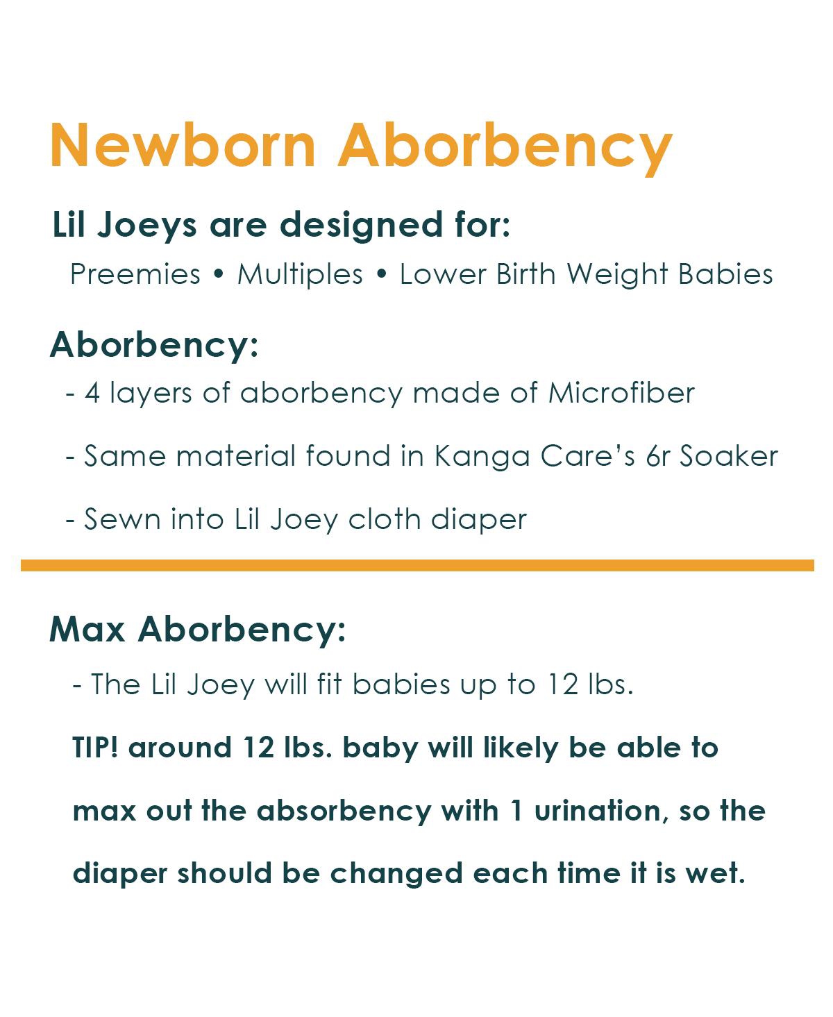 Kanga Care Baby Boys Lil Joey Newborn All in One Aio Cloth Diaper (2pk)