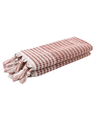 Long Borough Turkish Cotton 2 Piece Hand Towel Set, 26" x 16"