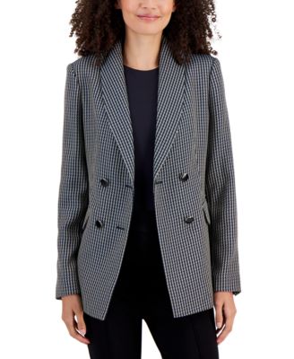 T Tahari - Women's Double-Breasted Shawl-Collar Jacket