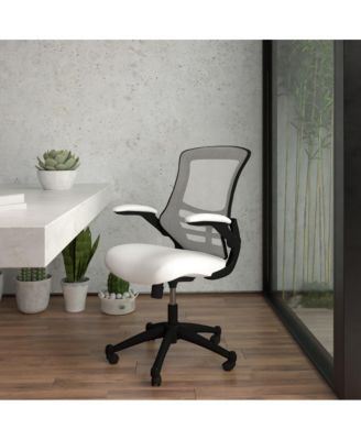 Mid-Back Mesh Swivel Ergonomic Task Office Chair With Flip-Up Arms