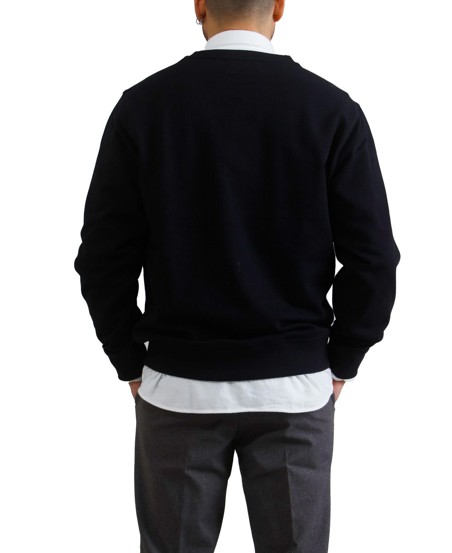 Мужской свитшот Members Only Preston Crew Neck, цвет: Чёрный — фото 3