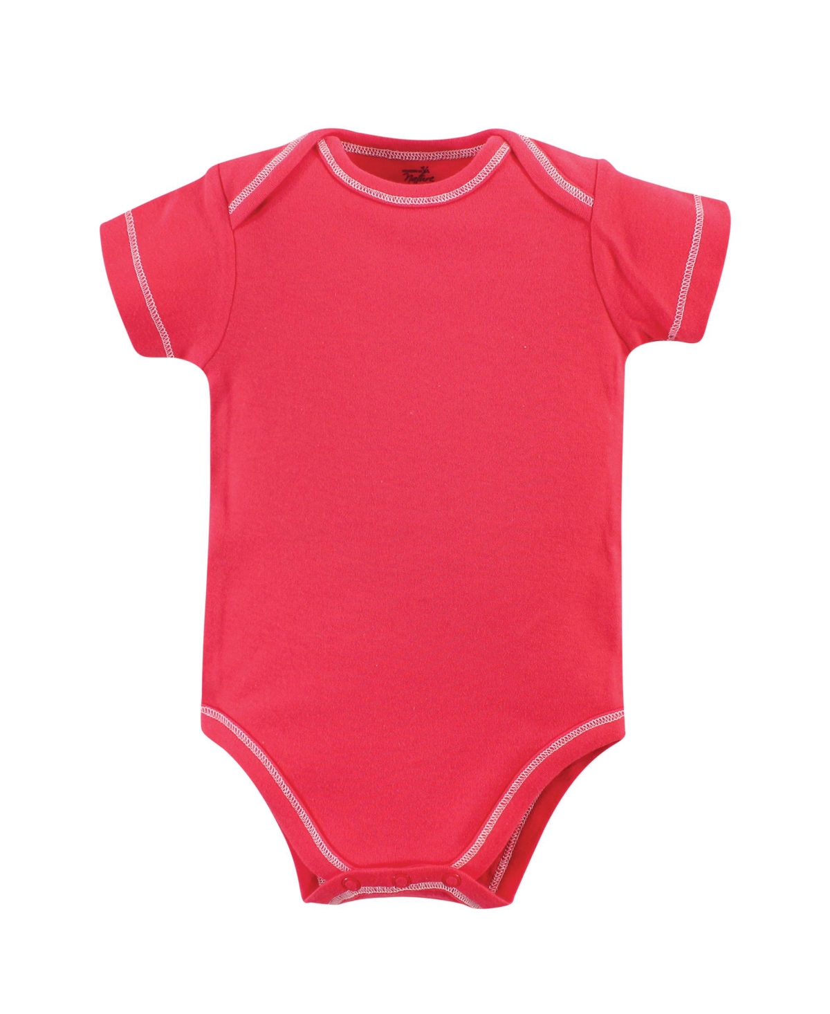 Touched by Nature Baby Girls Baby Organic Cotton Bodysuits 5pk,- Poppy