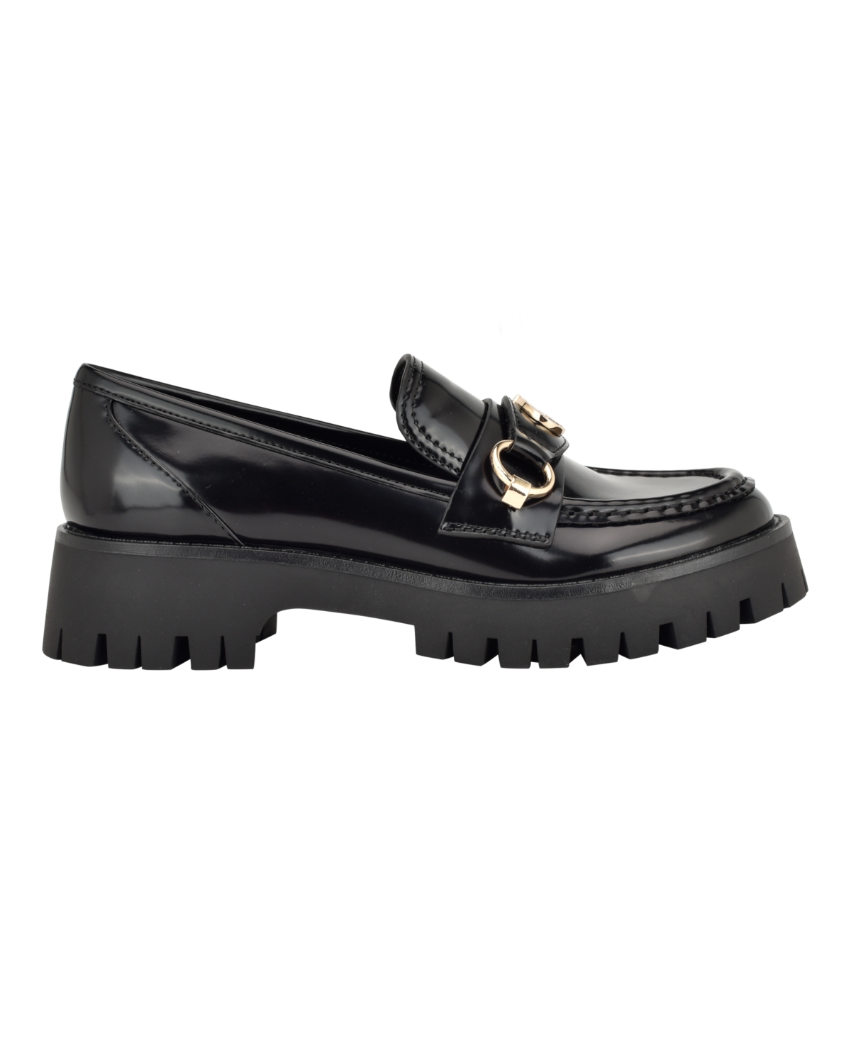 Guess Women's Almost Bit Slip-on Lug Loafer In Black