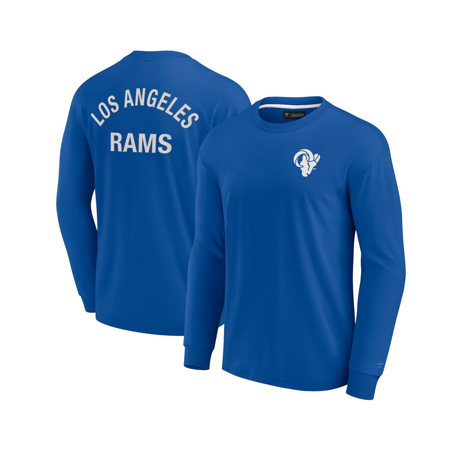 Men's and Women's Royal Los Angeles Rams Super Soft Long Sleeve T-shirt