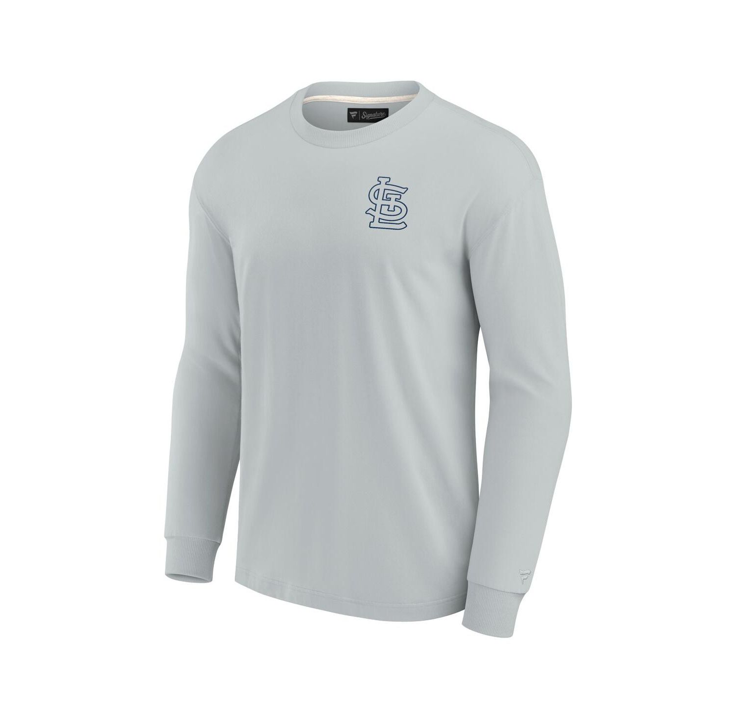 Men's and Women's Gray St. Louis Cardinals Super Soft Long Sleeve T-shirt